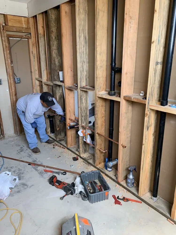 Commercial rough-in plumbing for Gas Line Repair in Collingwood Park